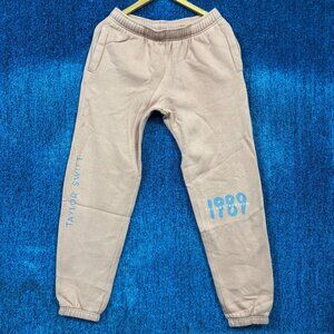 Taylor Swift “1989 Taylor’s Version” Peach/Beige Graphic Joggers Size S
